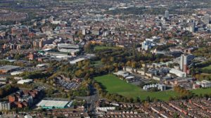 aerial view of leicester
